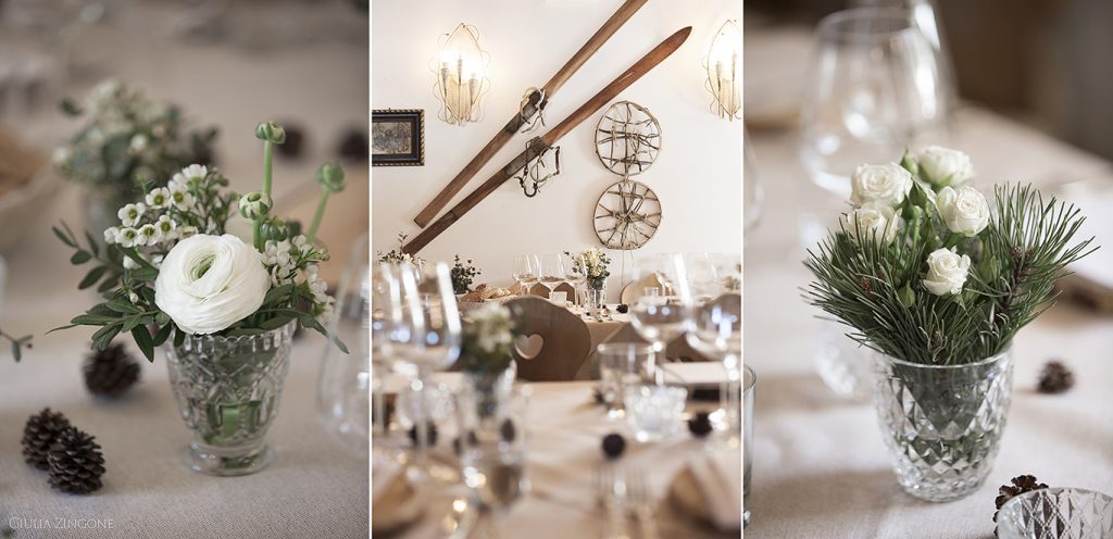 allestimento matrimonio invernale a malga pezie de paru a cortina ampezzo wedding photographer