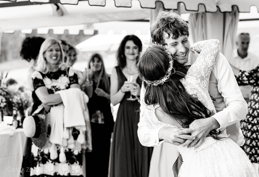 this is a candid shot taken by cortina wedding photographer giulia zingone