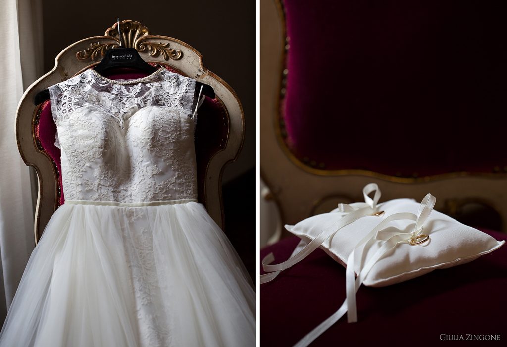 bellissimo abito da sposa inmaculada garcia in un matrimonio a villa godi piovene vicenza padova venice countryside destination wedding photographer