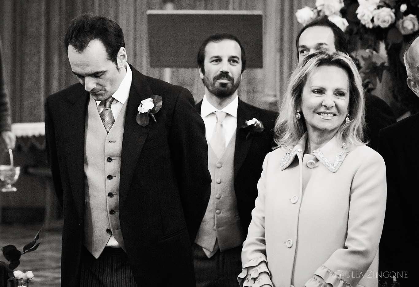 this picture is a candid shot from the church ceremony by villa erba cernobbio wedding photographer in lake como giulia zingone