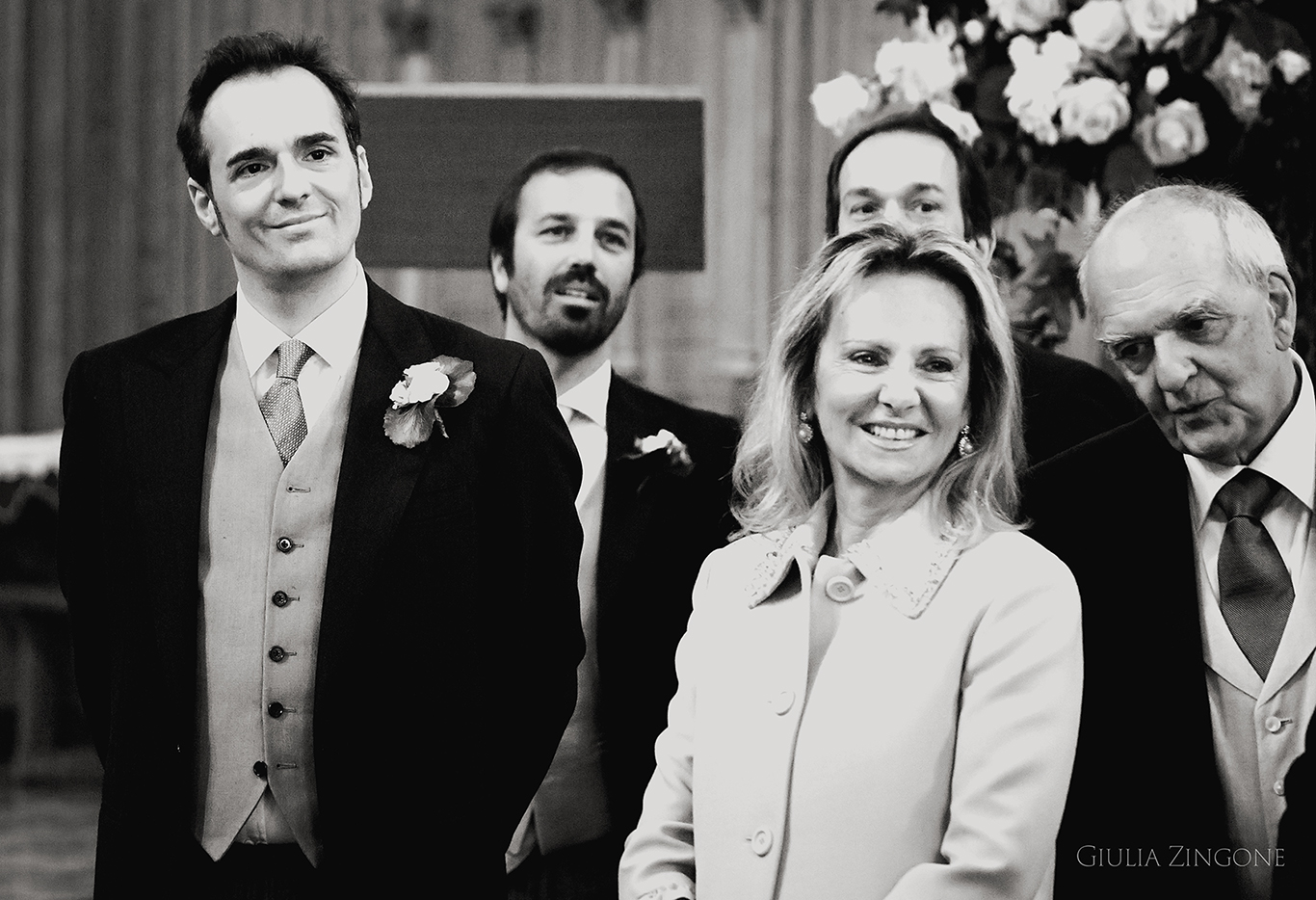 this picture is a candid shot from the church ceremony by villa erba cernobbio wedding photographer in lake como giulia zingone