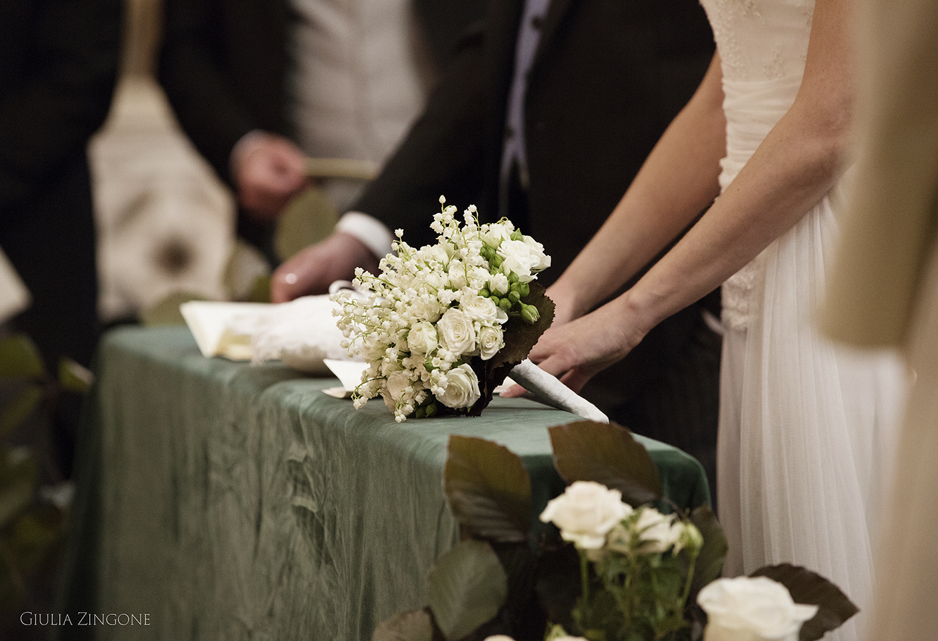 this picture is a candid shot from the church ceremony by villa erba cernobbio wedding photographer in lake como giulia zingone